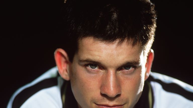 Tim Henman of Great Britain during an Adidas Commission feature shoot at Bisham Abbey in England on 22 Oct 1999