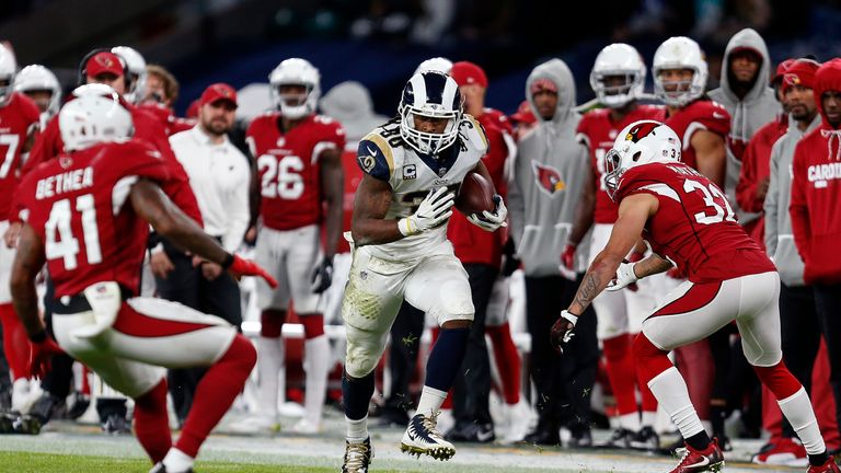 Todd Gurley and the Rams had a fantastic day against their NFC West rivals