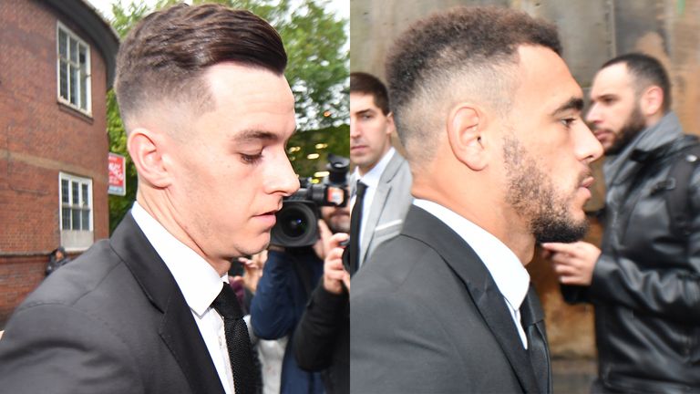Derby's Tom Lawrence and Mason Bennett were arrested after a squad night out last month