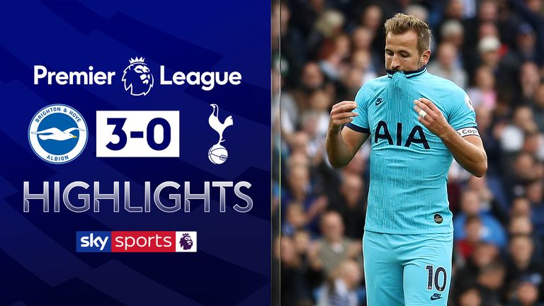 Brighton 3-0 Tottenham highlights