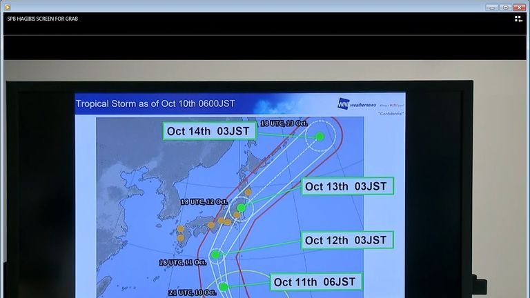Super Typhoon Hagibis is due to hit Tokyo on Saturday