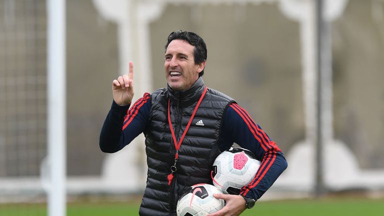 Unai Emery believes Arsenal are on an upwards trajectory