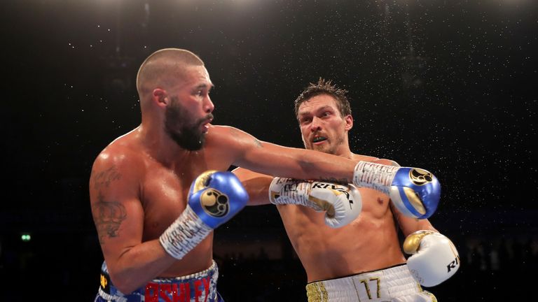 Uysk KO'd Bellew in an undisputed cruiserweight title fight last year