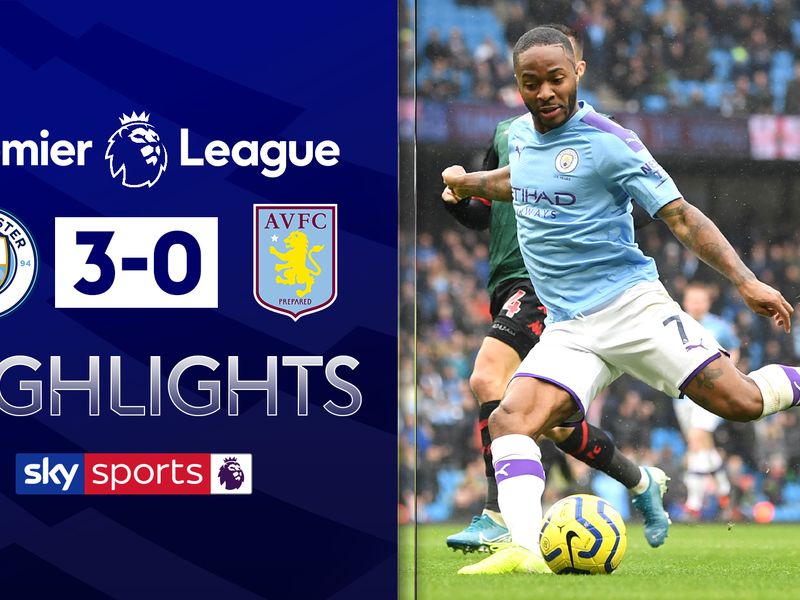 Man City 3 0 Aston Villa Second Half Show Gives Champions Victory Football News Sky Sports