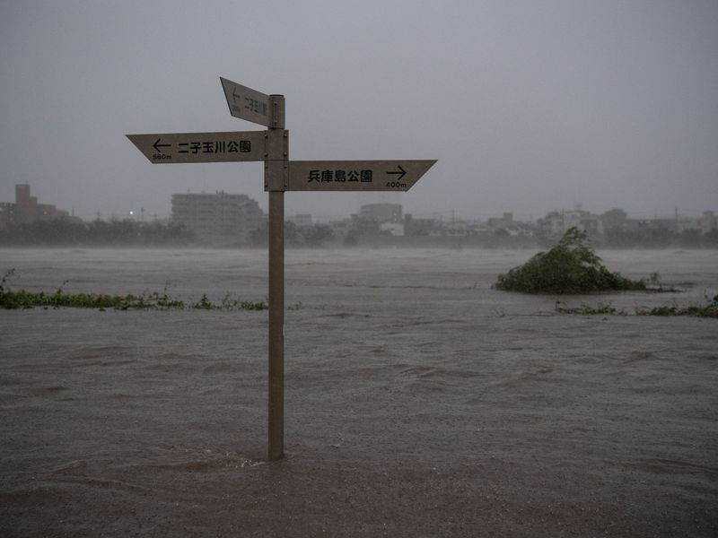 Typhoon Hagibis Sets In Amid Rugby World Cup Cancellations In Japan Rugby Union News Sky Sports