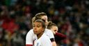England lose late on with record Wembley crowd