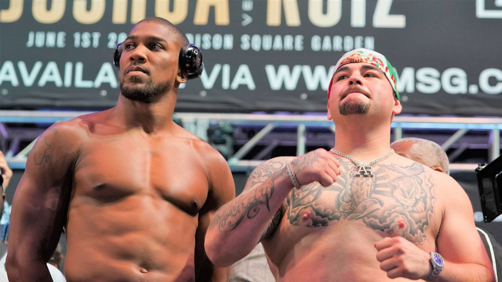 Ruiz Jr vs Joshua 2 Anthony Joshuas weight and punch resistance questioned by Andy Ruiz Jr Boxing News Sky Sports