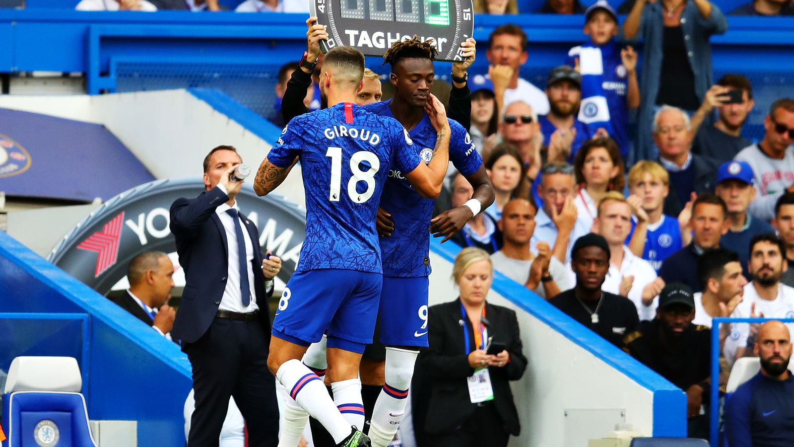Frank Lampard says Tammy Abraham, Olivier Giroud and Michy Batshuayi Chelsea competition is healthy