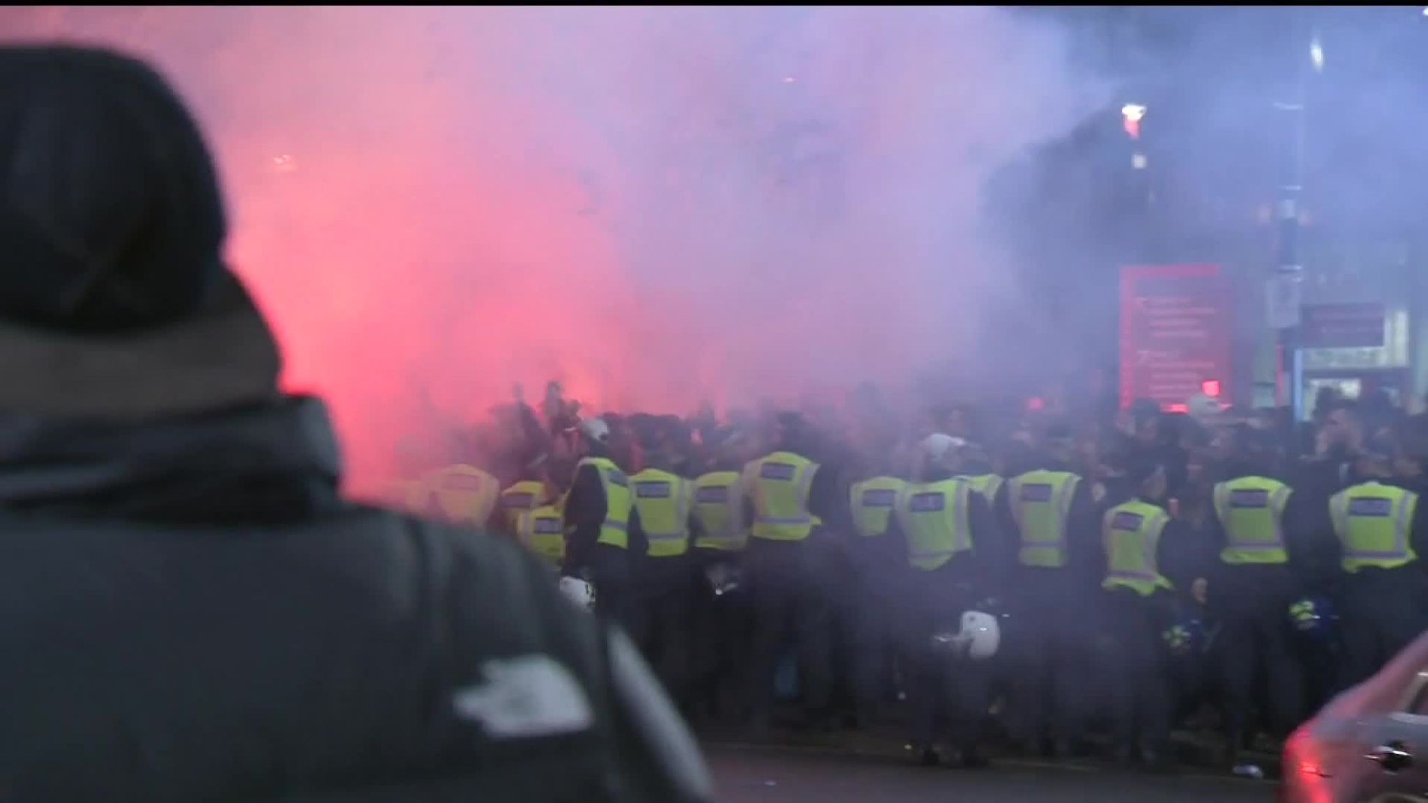 Arsenal vs Eintracht Frankfurt: German fans guided away from Emirates