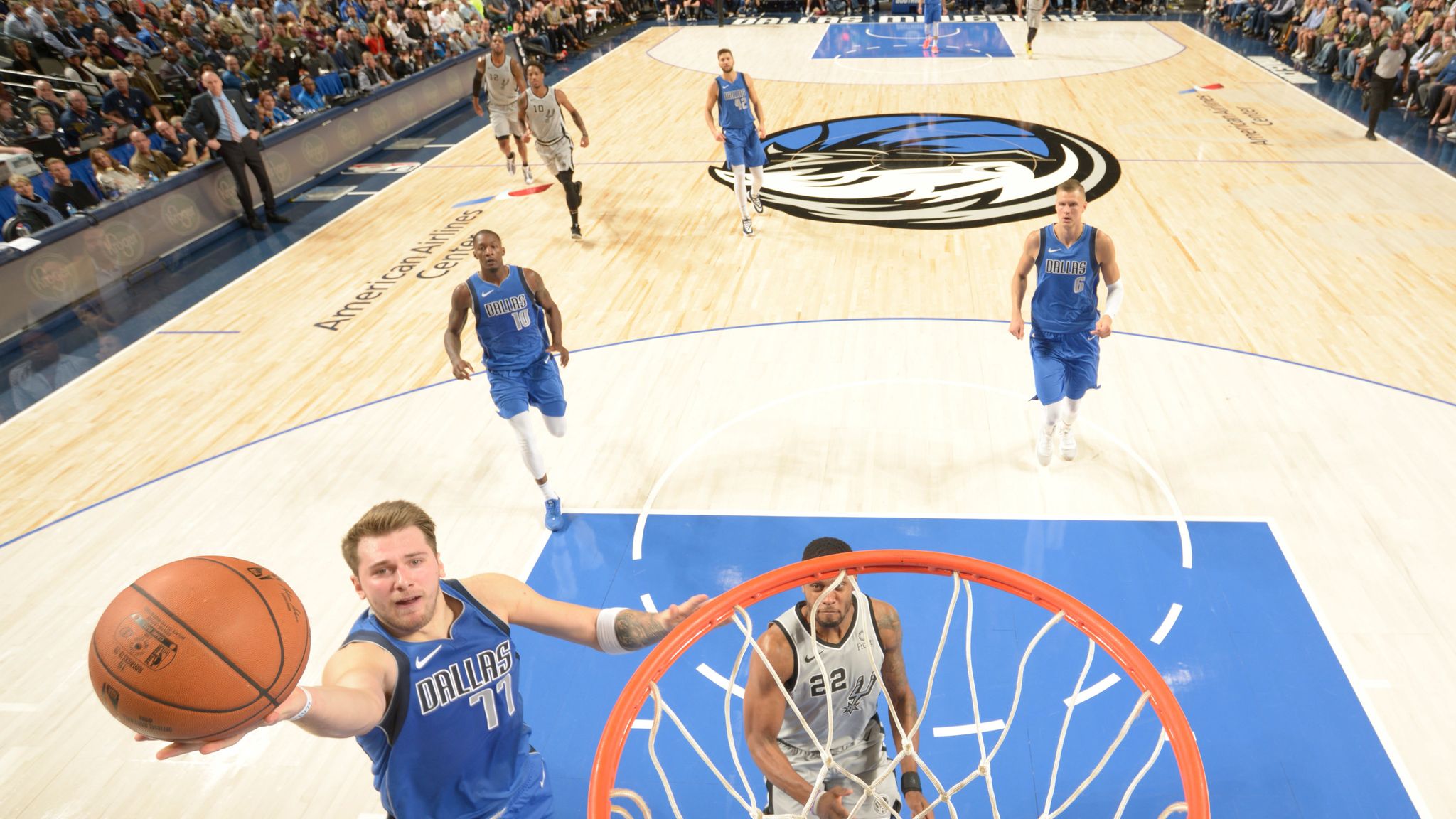 Luka Doncic is the first player in NBA history with 95 points, 20