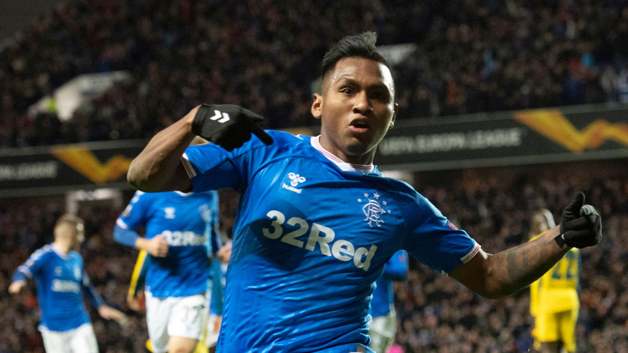 Rangers Alfredo Morelos reveals pride in setting European goals record