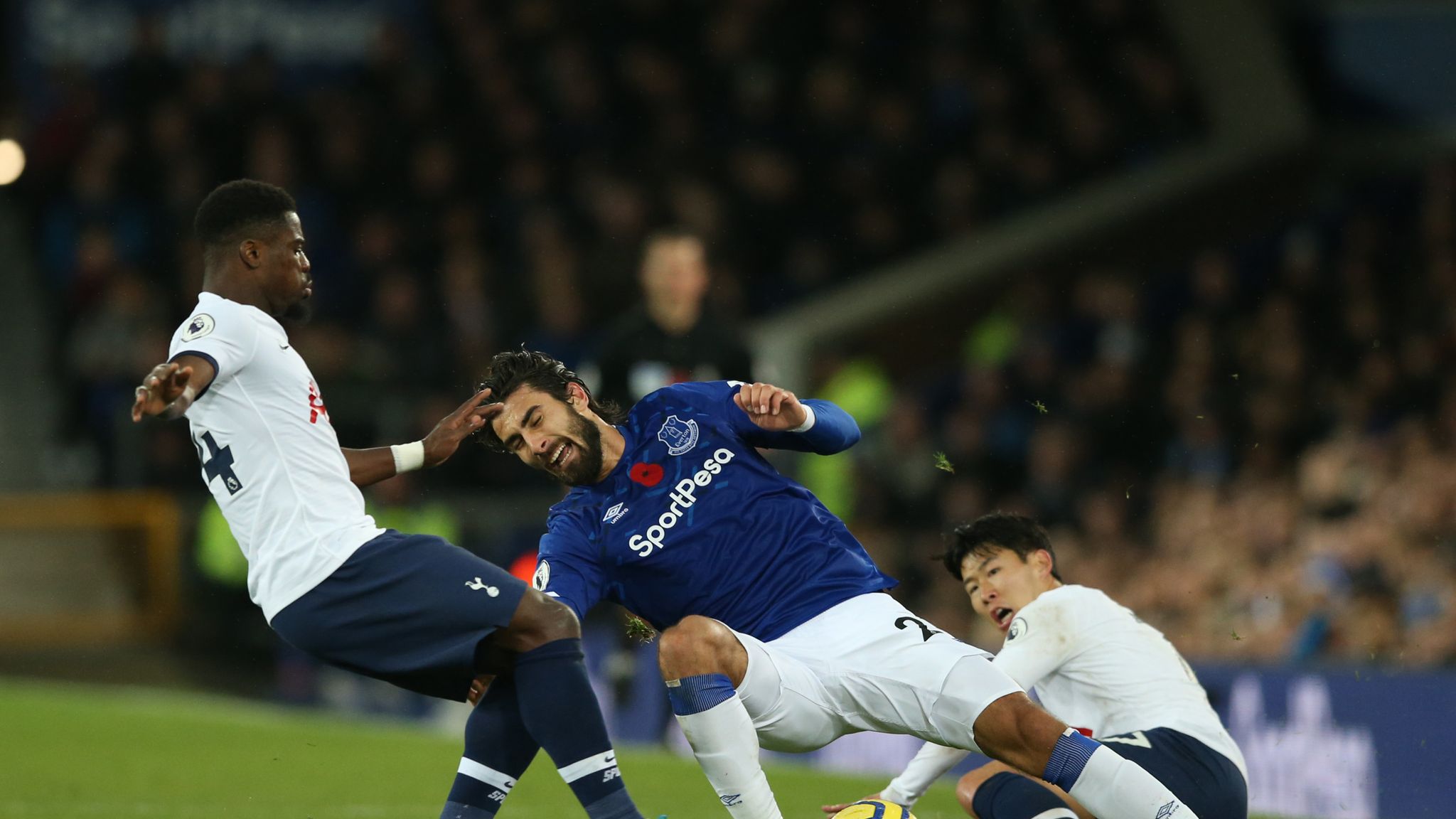 vijandigheid Maak het zwaar Reis Andre Gomes: Everton midfielder suffers serious injury against Tottenham |  Football News | Sky Sports