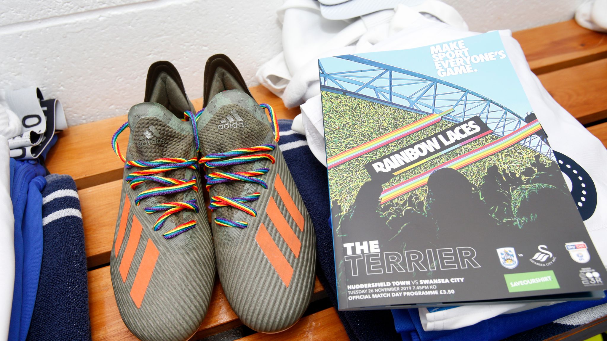 Rainbow Laces Fans from Shrewsbury, Huddersfield and Bolton on LGBT