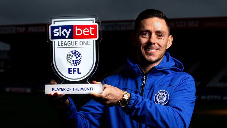Ian Henderson of Rochdale wins the Sky Bet League One Player of the Month award - Mandatory by-line: Robbie Stephenson/JMP - 07/11/2019 - FOOTBALL - Spotland - Rochdale, England - Sky Bet Player of the Month Award
