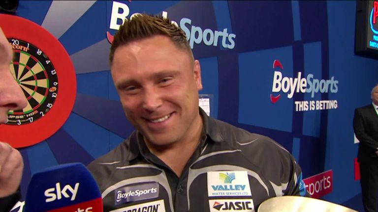 Gerwyn Price reflects on an emotional win after beating Peter Wright 16-6