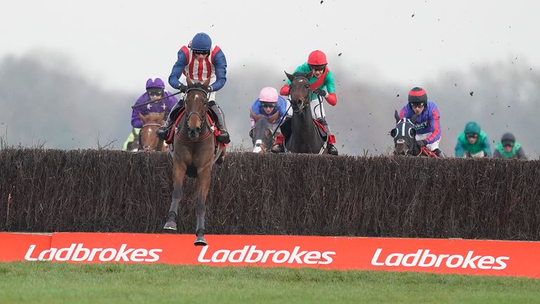 Ben Jones riding De Rasher Counter to victory at Newbury