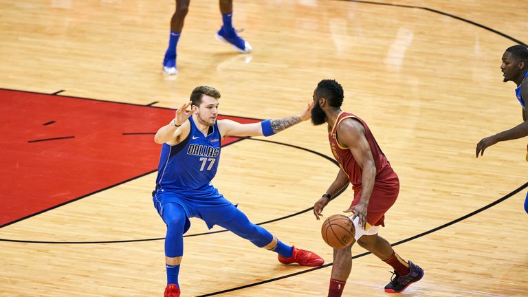 Luka Doncic guard James Harden