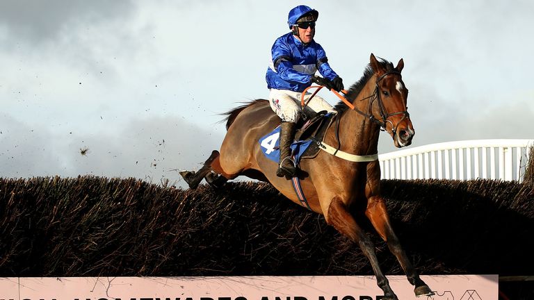 Reserve Tank ridden by jockey Robbie Power goes on to win the John Romans Park Homes "Rising Stars" Novices' Chase at Wincanton Racecourse. PA Photo. Picture date: Saturday November 9, 2019. See PA story RACING Wincanton. Photo credit should read: Steven Paston/PA Wire