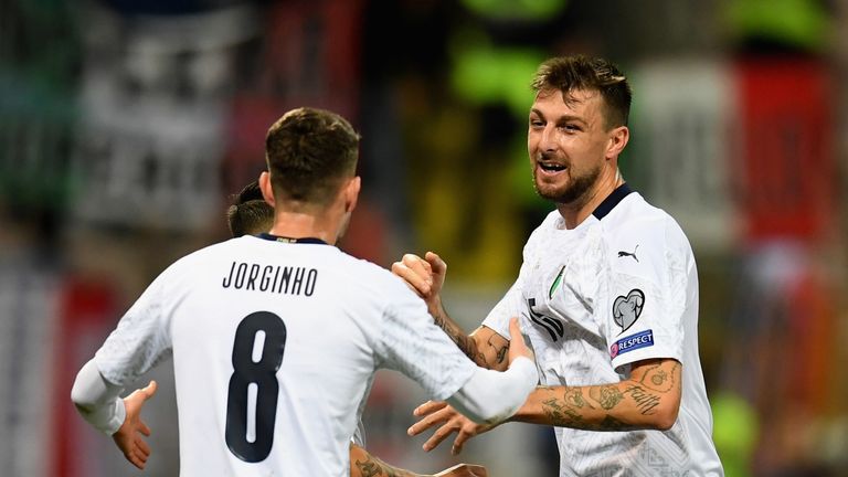  during the UEFA Euro 2020 Qualifier between Bosnia and Herzegovina and Italy on November 15, 2019 in Zenica, Bosnia and Herzegovina.