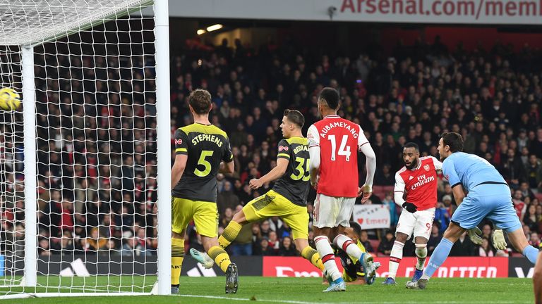 A last-minute Alexandre Lacazette strike rescued a point for Arsenal against Southampton on Saturday