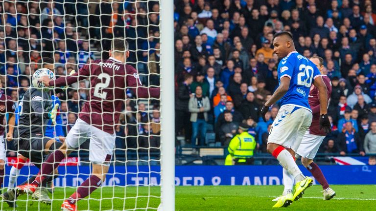 Alfredo Morelos scored Rangers' second goal