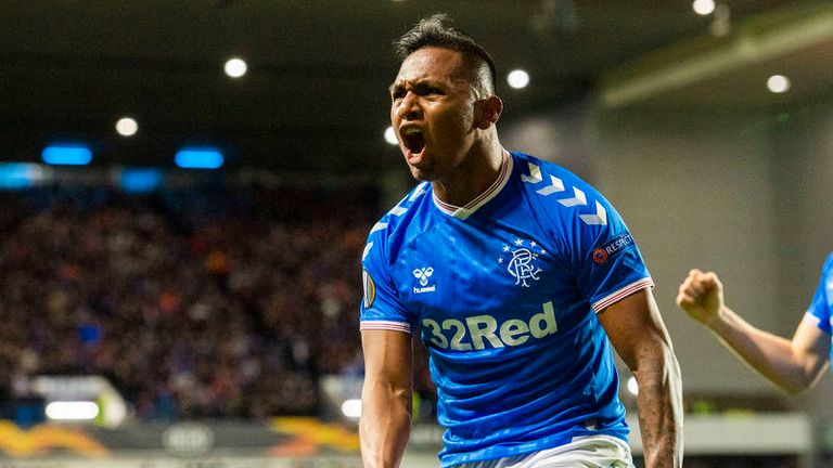 Alfredo Morelos' goal got Rangers underway with just their second shot on target