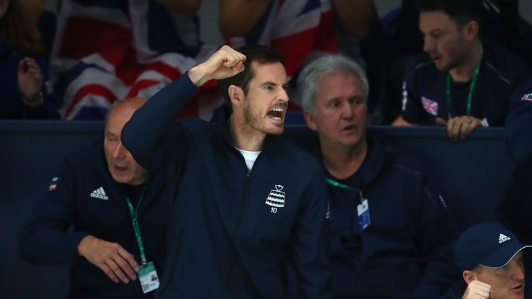 Andy Murray lived every point with his Great Britain teammate