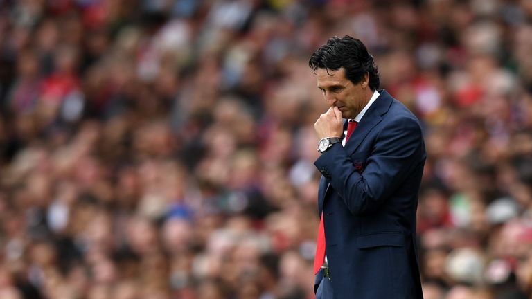 Unai Emery's Arsenal record is worse than predecessor Arsene Wenger's.