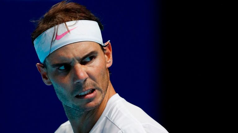 Rafael Nadal at the ATP Finals in London