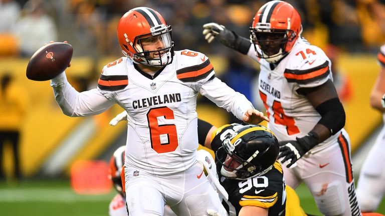 The Browns have not beaten the Steelers in their last eight tries