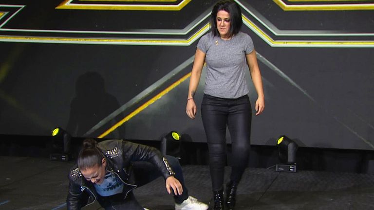 Bayley attacks Baszler on NXT