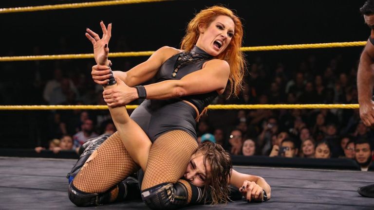 NXT fans were treated to a rare treat this week, with Raw women's champion Becky Lynch facing Rhea Ripley one-on-one.