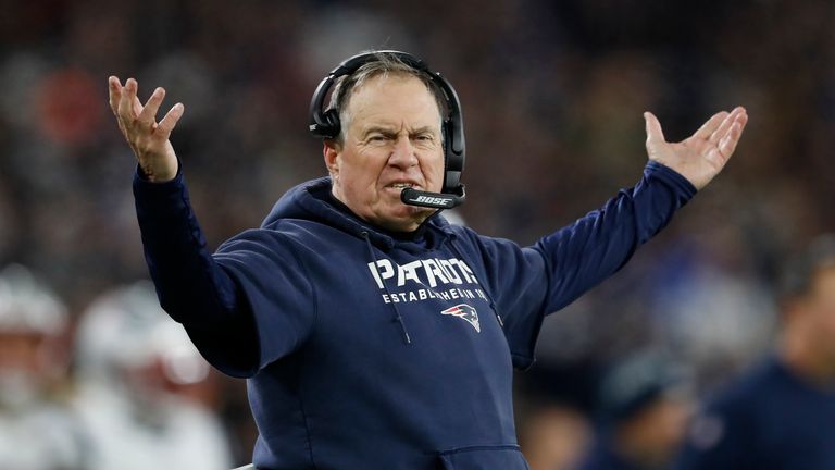 New England head coach Bill Belichick heads into the bye week looking to bounce back from defeat