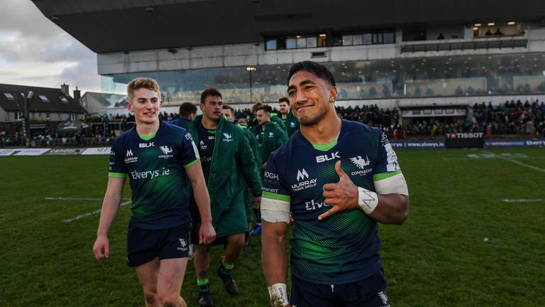 Bundee Aki of Connacht following the Heineken Champions Cup Pool 5 Round 1 match between Connacht and Montpellier at The Sportsground in Galway.