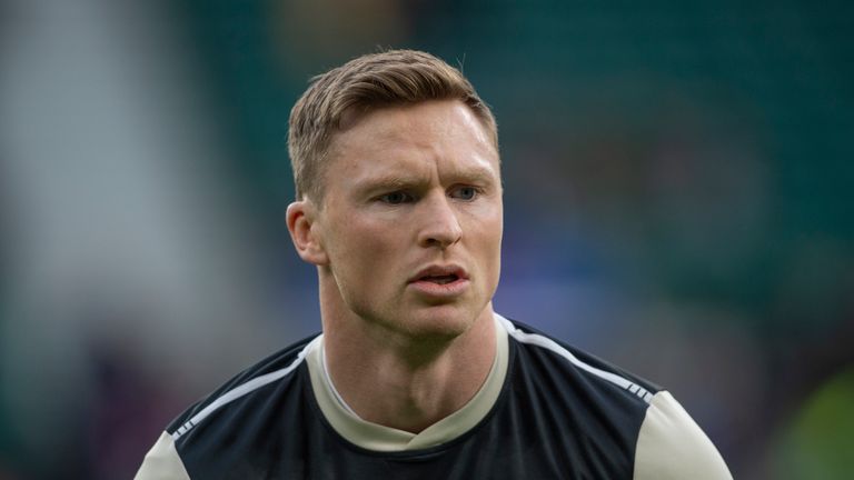 Chris Ashton of England before the Guinness Six Nations match between England and France at Twickenham Stadium on February 10, 2019 in London, England. (