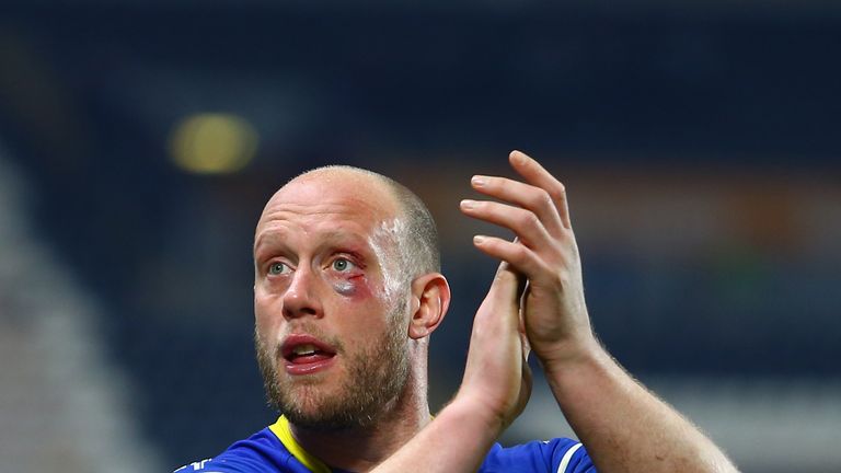 Picture by Ash Allen/SWpix.com - 29/03/2019 - Rugby League - Betfred Super League - Hull FC v Warrington Wolves - KCOM Stadium, Kingston upon Hull, England - Chris Hill of Warrington Wolves. 