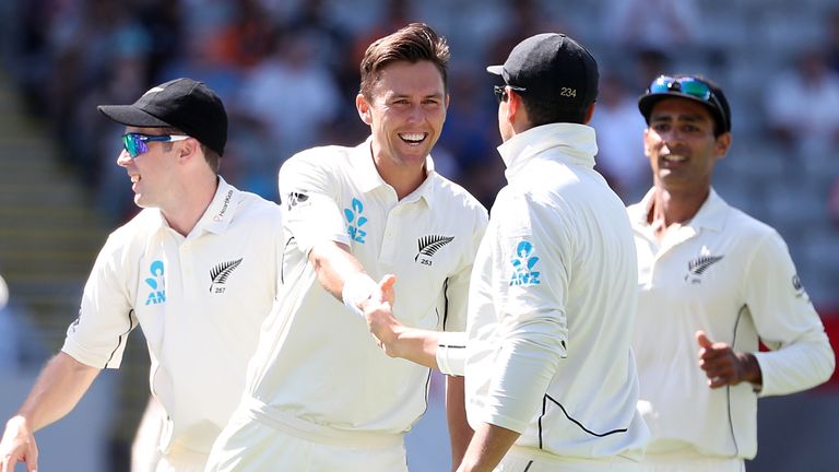 Trent Boult took six wickets when New Zealand dismissed England for just 58 at Auckland in 2018