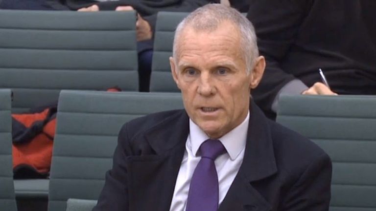 Cycling coach Shane Sutton gives  evidence to the Culture, Media and Sport select committee at Portcullis House, London, on combating doping in sport. PRESS ASSOCIATION Photo. Picture date: Monday December 19, 2016. See PA story SPORT Doping. Photo credit should read: PA Wire