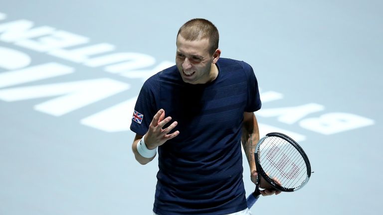 Dan Evans lost to Robin Haase in the second singles match to send the contest into a deciding doubles rubber.