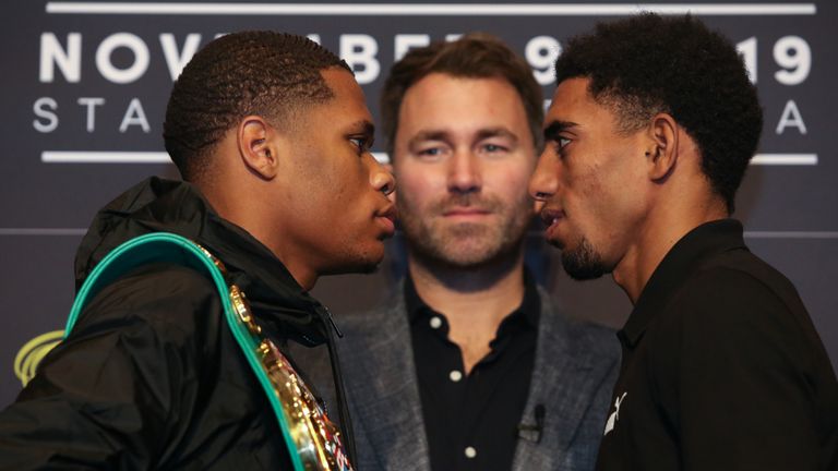 Devin Haney and Alfredo Santiago 