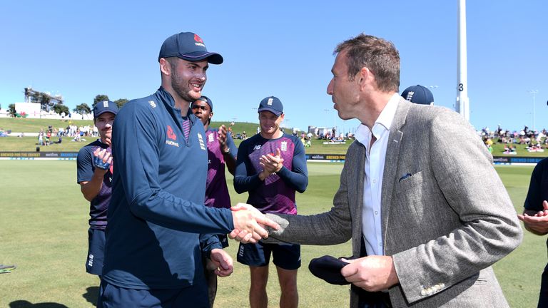 Dom Sibley receives his first England cap