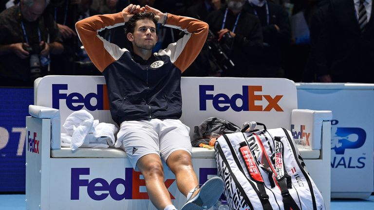 Dominic Thiem was crestfallen at the end of the final