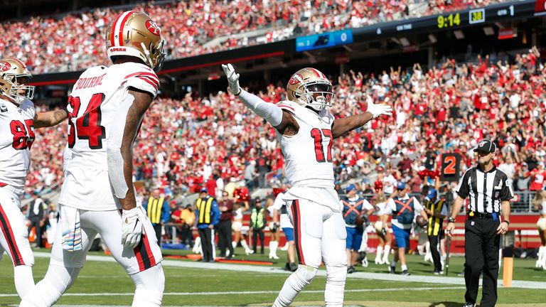 Emmanuel Sanders found the end zone on the first drive of his debut