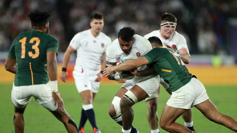 Action from England vs South Africa 