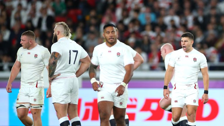 England react in the World Cup final