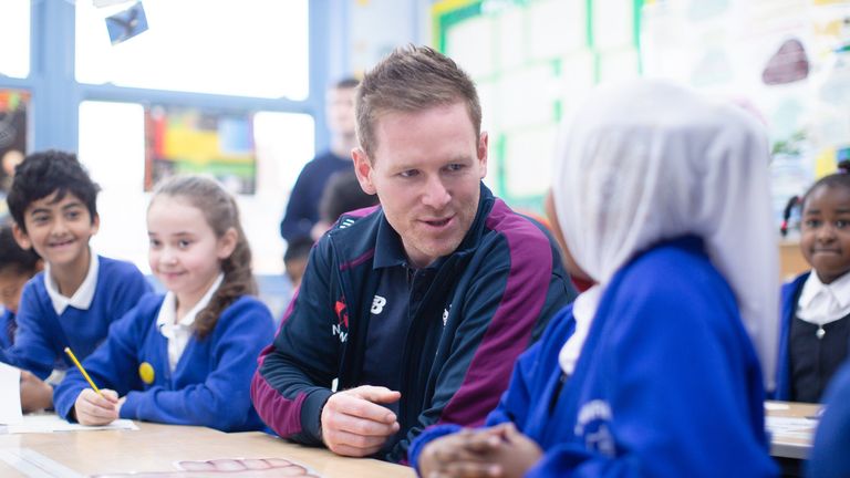 Premier League & ECB Roar for Diversity Resource Launch with Alex Oxlade-Chamberlain, Eoin Morgan, Chris Edwards, Sophia Dunkley, Sian Massey-Ellis.Lawrence Community Primary School, Liverpool 28 NOVEMBER 2019