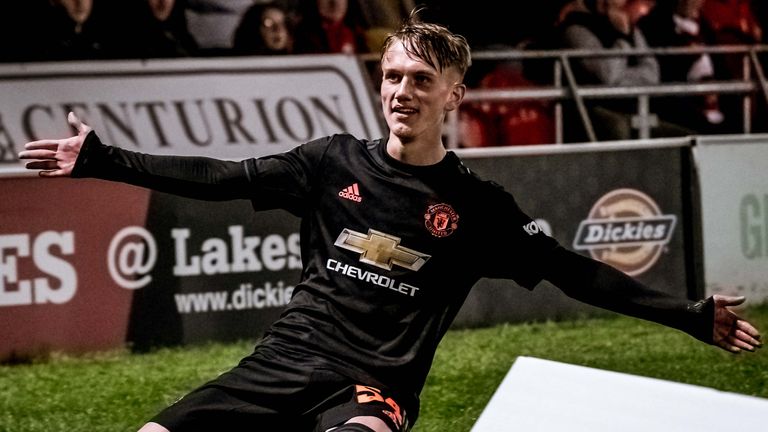 Manchester United youngster Ethan Galbraith