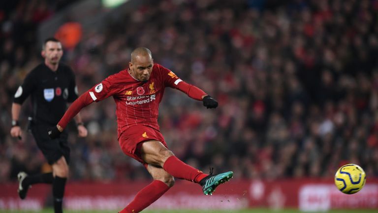 Fabinho&#39;s opener quickly followed the controversial decision not to award Man City a penalty
