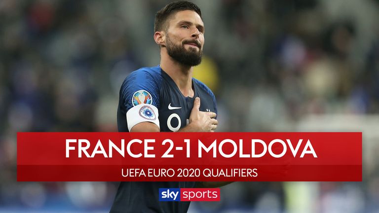 France booked their place at Euro 2020 after avoiding an upset, after coming from behind to beat Moldova 2-1.