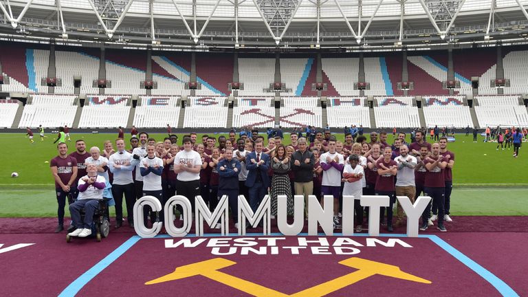 West Ham's Players' Project is celebrating its one-year anniversary. (pic credit: WHUFC)